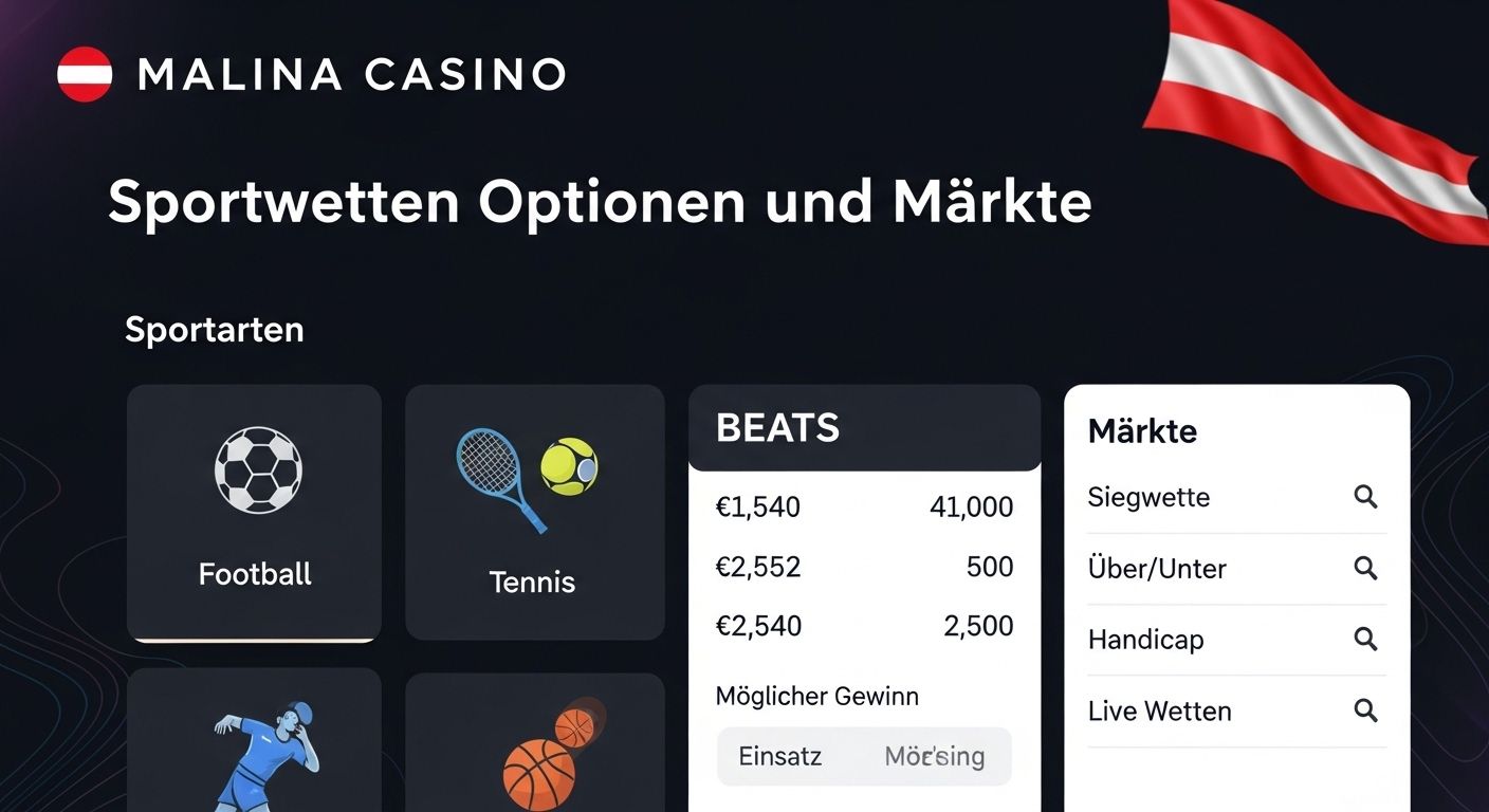 Wettoptionen und Märkte sports betting